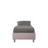 Letto 90x190cm contenitore sommier in microfibra glicine lilla LIT94