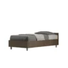 Letto 80x200cm contenitore testiera effetto legno noce LIT76