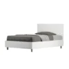Letto 120x190cm contenitore testiera dritta bianco frassino LIT242