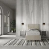 Letto 80x190cm singolo contenitore con testiera liscia in microfibra sabbia beige LIT16