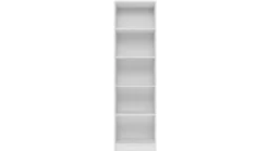 Libreria moderna 50x182x30 cm con 4 ripiani bianca LBT4
