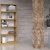 Libreria moderna 80x182x30 cm con 4 ripiani rovere naturale LBT3