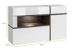 Madia contemporanea bianca MP20
