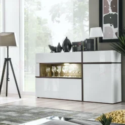 Madia contemporanea bianca MP20