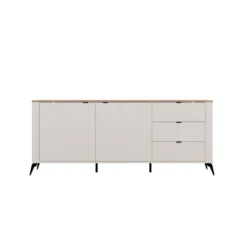 Madia da soggiorno elegante 183x75 cm in beige e rovere MT2