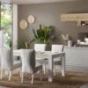 Madia moderna a 4 ante 207x80 cm bianco opaco ML56