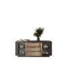 Madia moderna 2 ante 184x80 cm grafite e rovere chiaro ML55