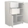 Madia moderna da soggiorno 70X97 a 2 ante e 2 cassetti bianca MT7