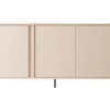 Madia moderna 153x81cm con luce LED 3 ante beige MALK7