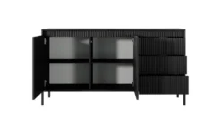Madia moderna 153x81cm nero MALK34