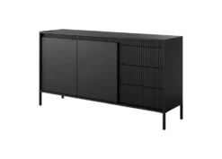 Madia moderna 153x81cm nero MALK34