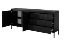 Madia moderna 187x81cm nero MALK35