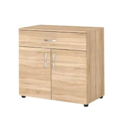 Madia salvaspazio moderna 80x73 cm con ante soft closing rovere MG3