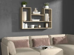 Mensola moderna 100x60 cm rovere chiaro MNT4