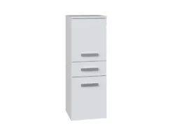 Mobile bagno salvaspazio 30x85 cm con 2 ante bianco opaco MBT1