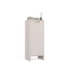 Mobile bagno salvaspazio 35x90 cm con anta e ripiani cashmere MBT3
