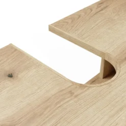 Mobile bagno sospeso 140 cm con anta a ribalta rovere antico MLBT3