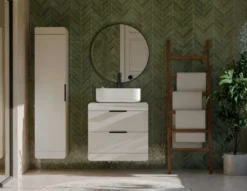 Mobile bagno sospeso 60 cm con cassetti soft-close cashmere MLBT7
