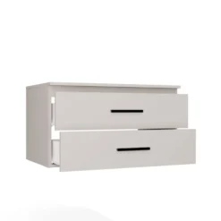 Mobile bagno sospeso 80 cm con 2 cassetti beige MLBT2