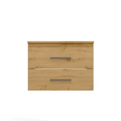 Mobile bagno sospeso 60 cm con 2 cassetti rovere MLBT1