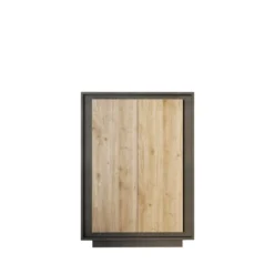 Mobile contenitore a 2 ante 106x171 cm grafite e rovere chiaro MCL17