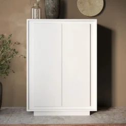 Mobile contenitore a 2 ante 106x171 cm bianco opaco MCL17