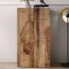 Mobile contenitore basso a 2 ante 63x114 cm nero e pero MCL13