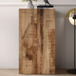 Mobile contenitore basso a 2 ante 63x114 cm nero e pero MCL13