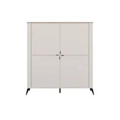 Mobile contenitore multiuso 125x135 cm cashmere e rovere MMT2
