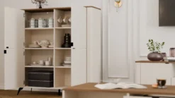 Mobile contenitore multiuso 125x135 cm cashmere e rovere MMT2
