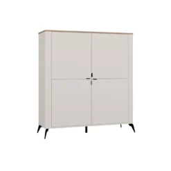 Mobile contenitore multiuso 125x135 cm cashmere e rovere MMT2
