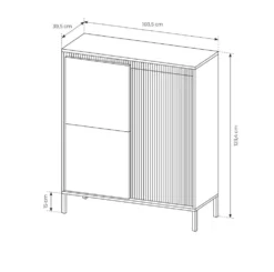 Mobile contenitore 103x123 beige MCLK7
