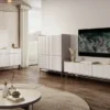 Mobile contenitore 103x126cm beige e rovere chiaro MCLK3