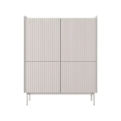 Mobile contenitore 103x126cm beige e rovere chiaro MCLK3