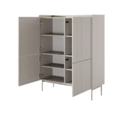 Mobile contenitore 103x126cm beige e rovere chiaro MCLK3