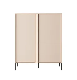Mobile contenitore 103x123cm con luce LED beige MCLK1