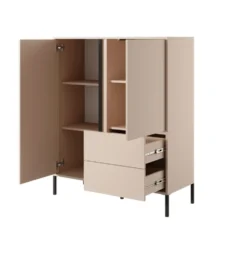 Mobile contenitore 103x123cm con luce LED beige MCLK1