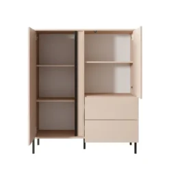 Mobile contenitore 103x123cm con luce LED beige MCLK1