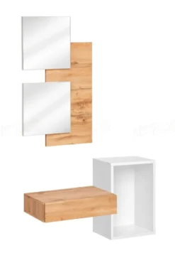 Mobile da ingresso sospeso rovere e bianco IP1