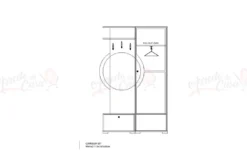Mobile d'ingresso appendiabiti moderno IG1