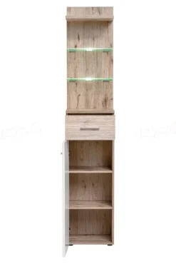 Mobile d'ingresso moderno bianco e quercia IP15