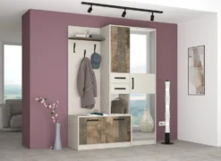 Mobile ingresso appendiabiti legno chiaro IG17