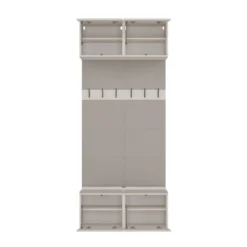 Mobile ingresso appendiabiti 100x238 con panca beige cashmere MIT14