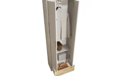 Mobile ingresso componibile grigio e rovere II15