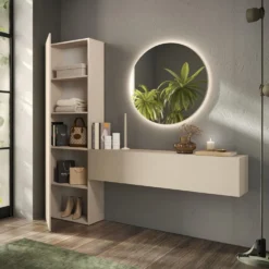 Mobile ingresso con colonna 193x186 cm beige IL9