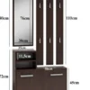 Mobile ingresso con scarpiera 85x180 cm beige cashmere MIT1