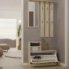 Mobile ingresso con specchio 85x180 cm rovere chiaro MIT1