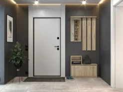 Mobile ingresso con specchio 85x180 cm rovere chiaro MIT1