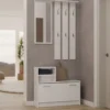Mobile ingresso con specchio 85x180 cm bianco MIT1