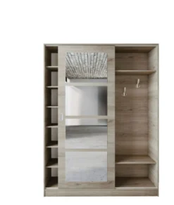 Mobile ingresso con specchio in rovere chiaro II2